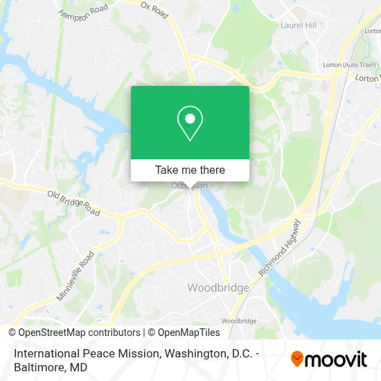 International Peace Mission map