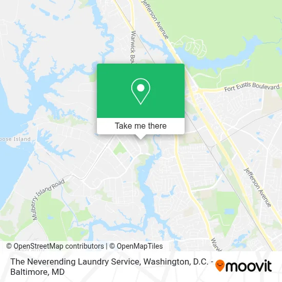 The Neverending Laundry Service map