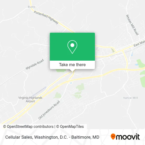 Cellular Sales map