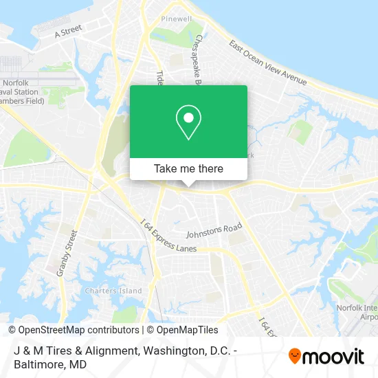 J & M Tires & Alignment map