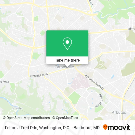 Felton J Fred Dds map