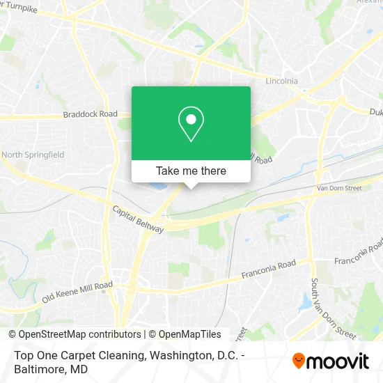 Top One Carpet Cleaning map