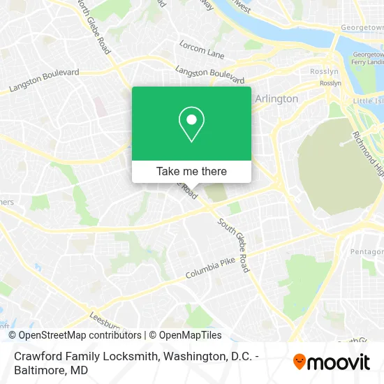 Crawford Family Locksmith map