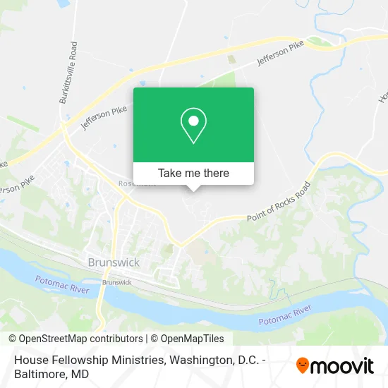 House Fellowship Ministries map