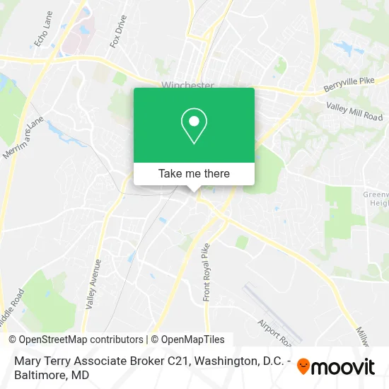 Mary Terry Associate Broker C21 map