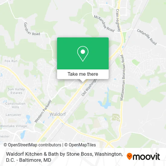 Waldorf Kitchen & Bath by Stone Boss map