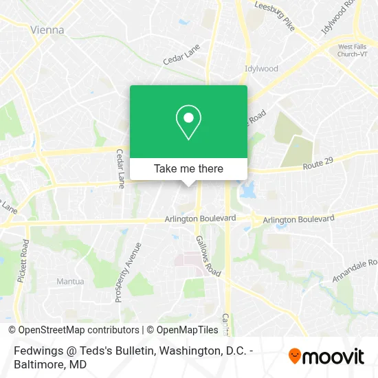 Fedwings @ Teds's Bulletin map