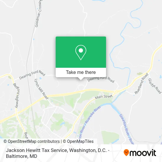 Jackson Hewitt Tax Service map