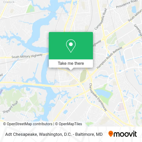 Adt Chesapeake map