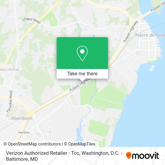 Verizon Authorized Retailer - Tcc map