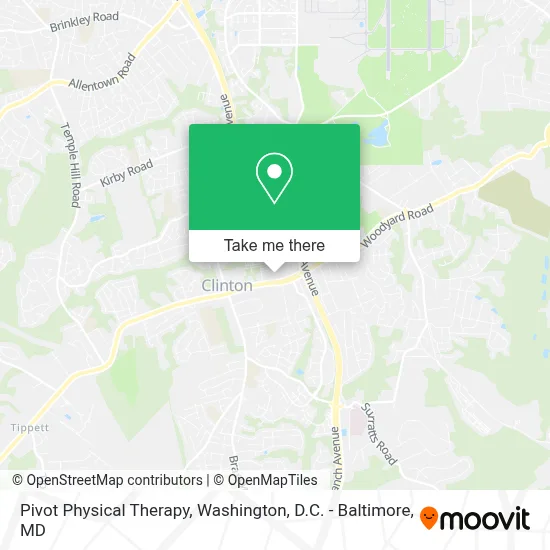 Pivot Physical Therapy map