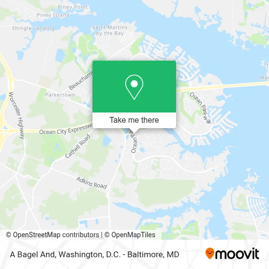A Bagel And map