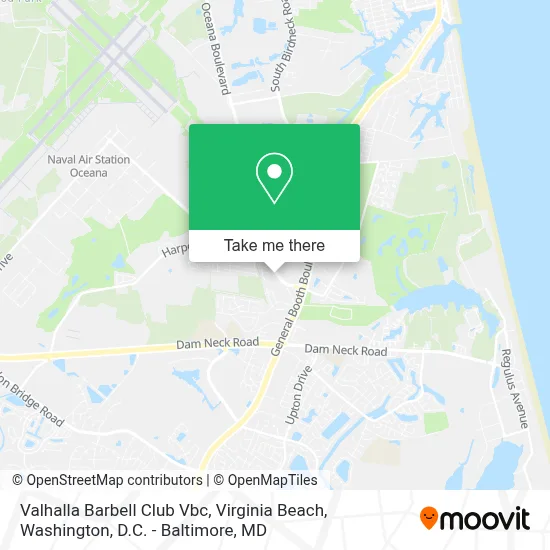 Valhalla Barbell Club Vbc, Virginia Beach map