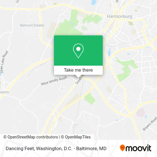 Dancing Feet map