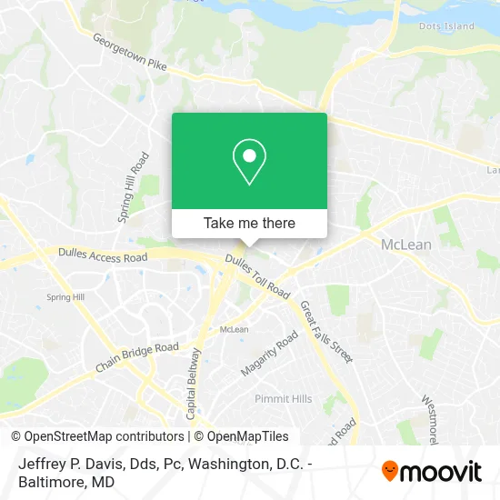 Jeffrey P. Davis, Dds, Pc map