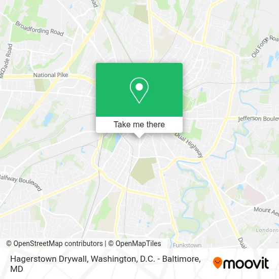 Hagerstown Drywall map