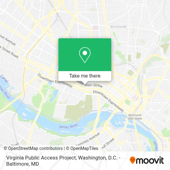 Virginia Public Access Project map
