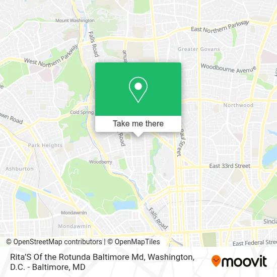 Rita’S Of the Rotunda Baltimore Md map