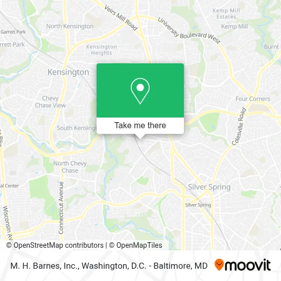M. H. Barnes, Inc. map