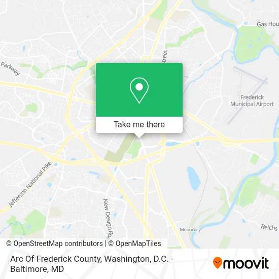 Arc Of Frederick County map