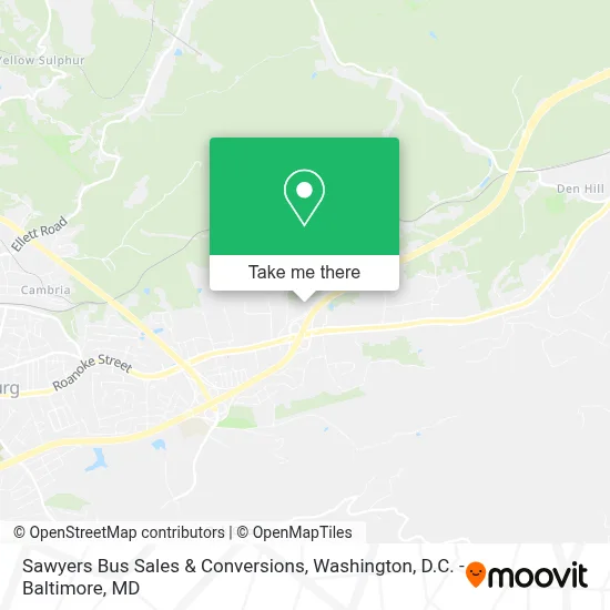 Sawyers Bus Sales & Conversions map