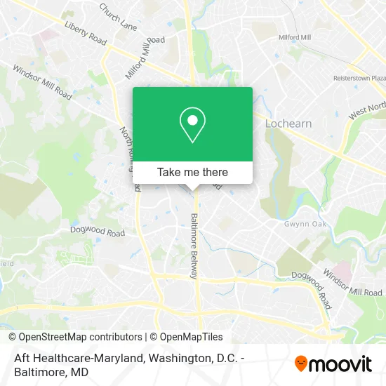 Aft Healthcare-Maryland map