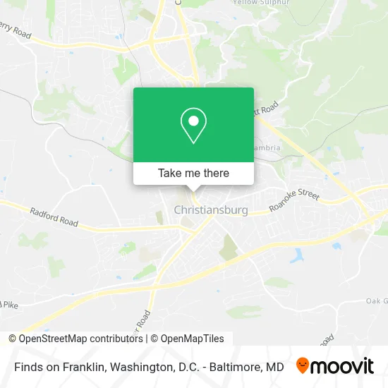 Finds on Franklin map