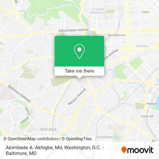 Abimbade A. Akhigbe, Md map