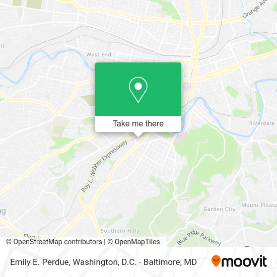 Emily E. Perdue map