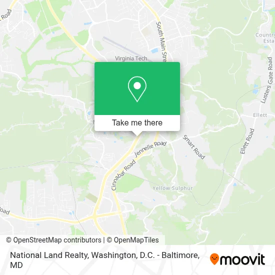 National Land Realty map