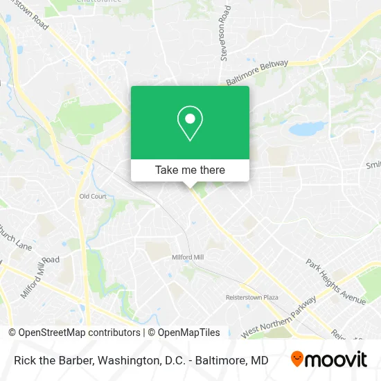 Rick the Barber map