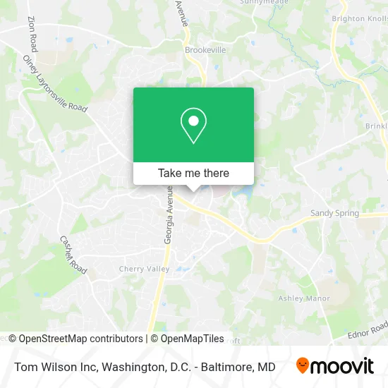 Tom Wilson Inc map