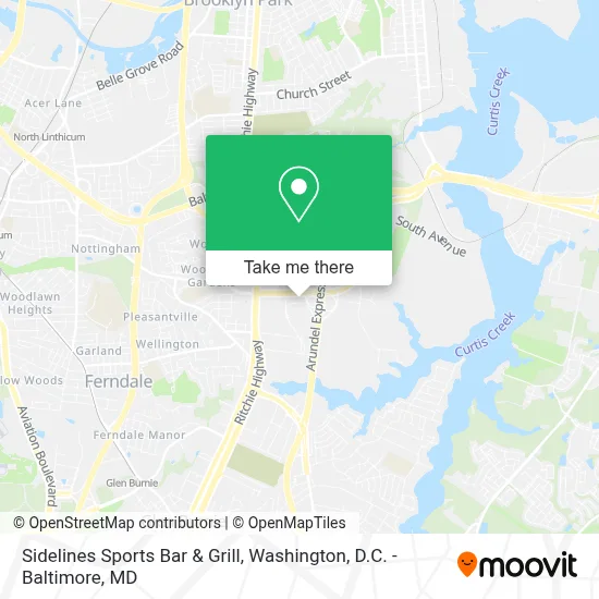Sidelines Sports Bar & Grill map