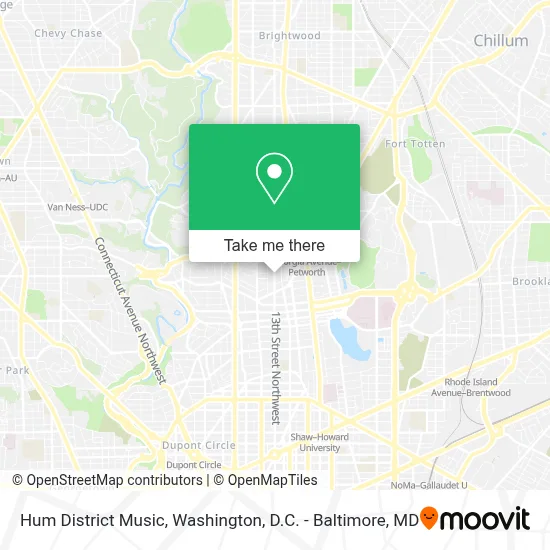 Hum District Music map