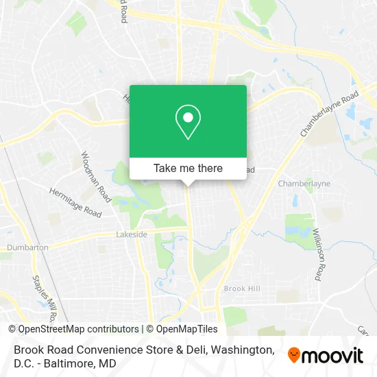 Brook Road Convenience Store & Deli map