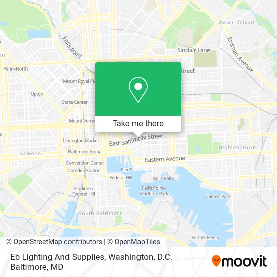 Eb Lighting And Supplies map