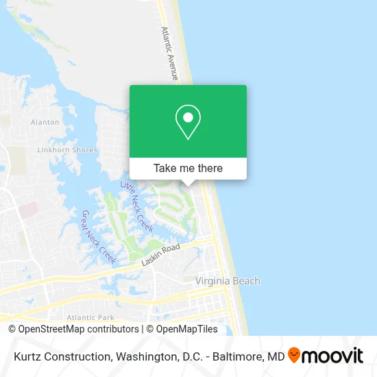 Kurtz Construction map