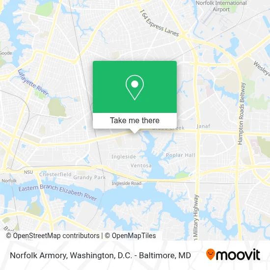 Norfolk Armory map