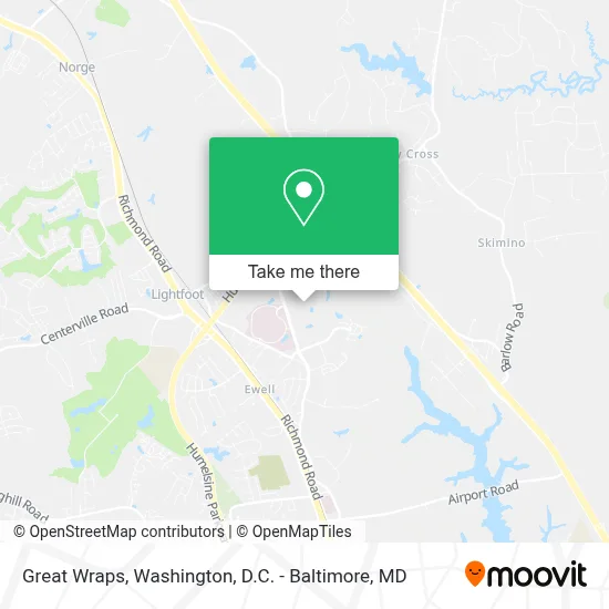 Great Wraps map