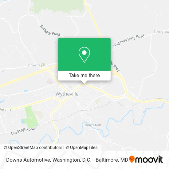 Downs Automotive map