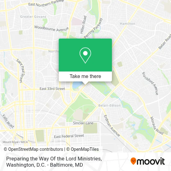 Preparing the Way Of the Lord Ministries map