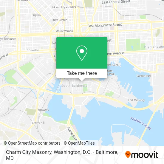 Charm City Masonry map