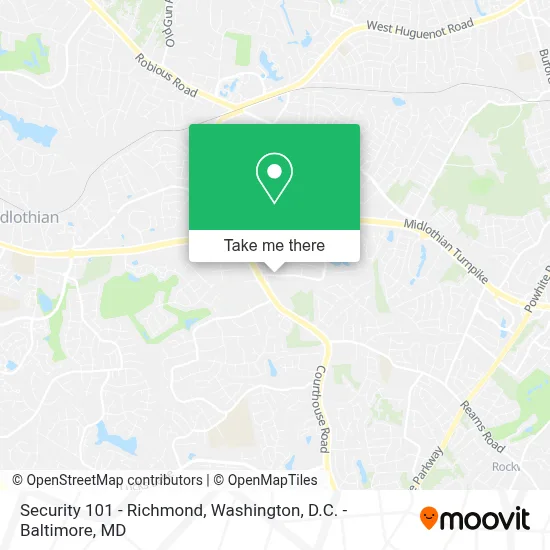 Security 101 - Richmond map