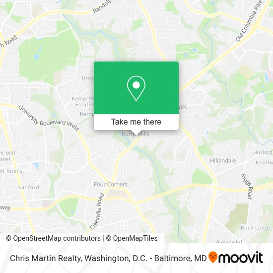 Chris Martin Realty map