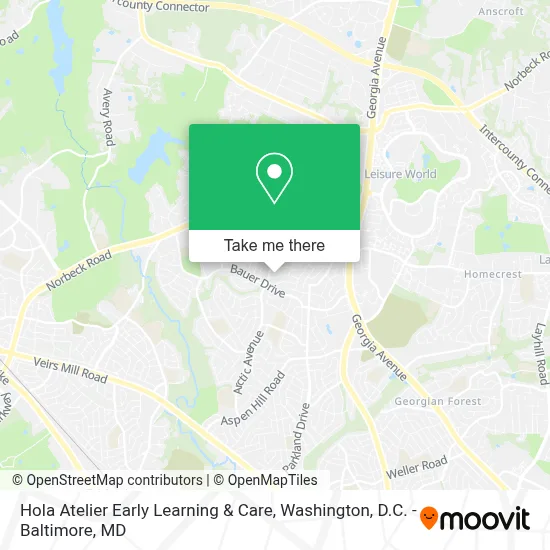 Hola Atelier Early Learning & Care map