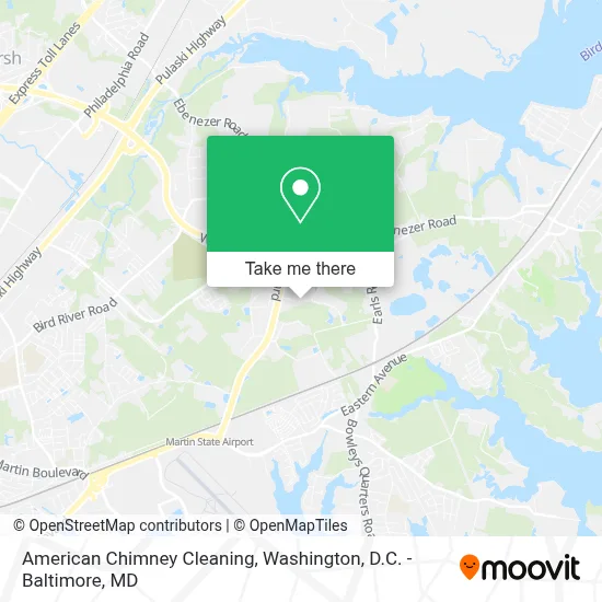 American Chimney Cleaning map