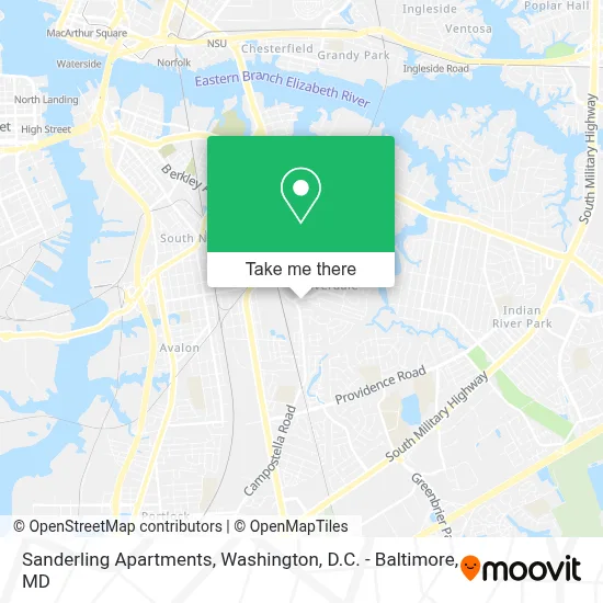 Sanderling Apartments map