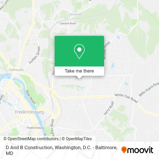D And B Construction map