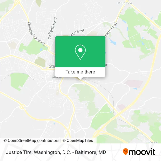 Justice Tire map