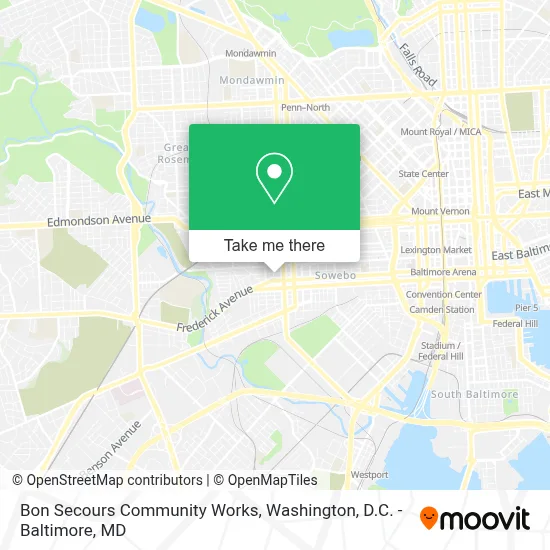 Bon Secours Community Works map